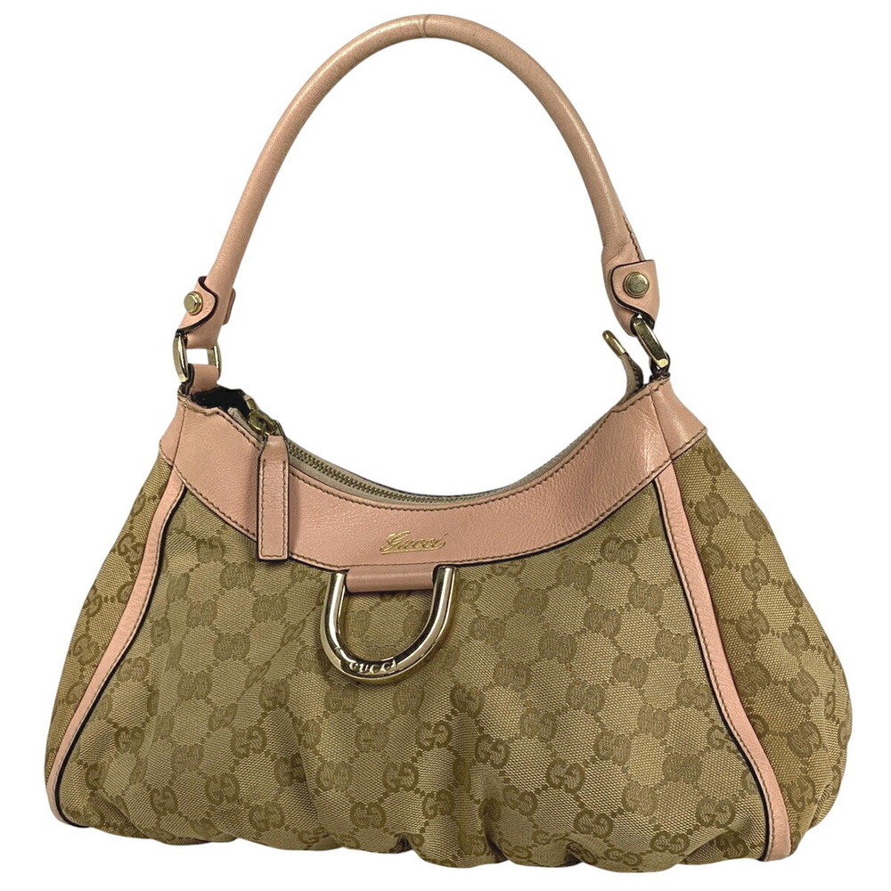 GUCCI GG pattern shoulder bag Abby Shoulder Bag GG canvas beige pink